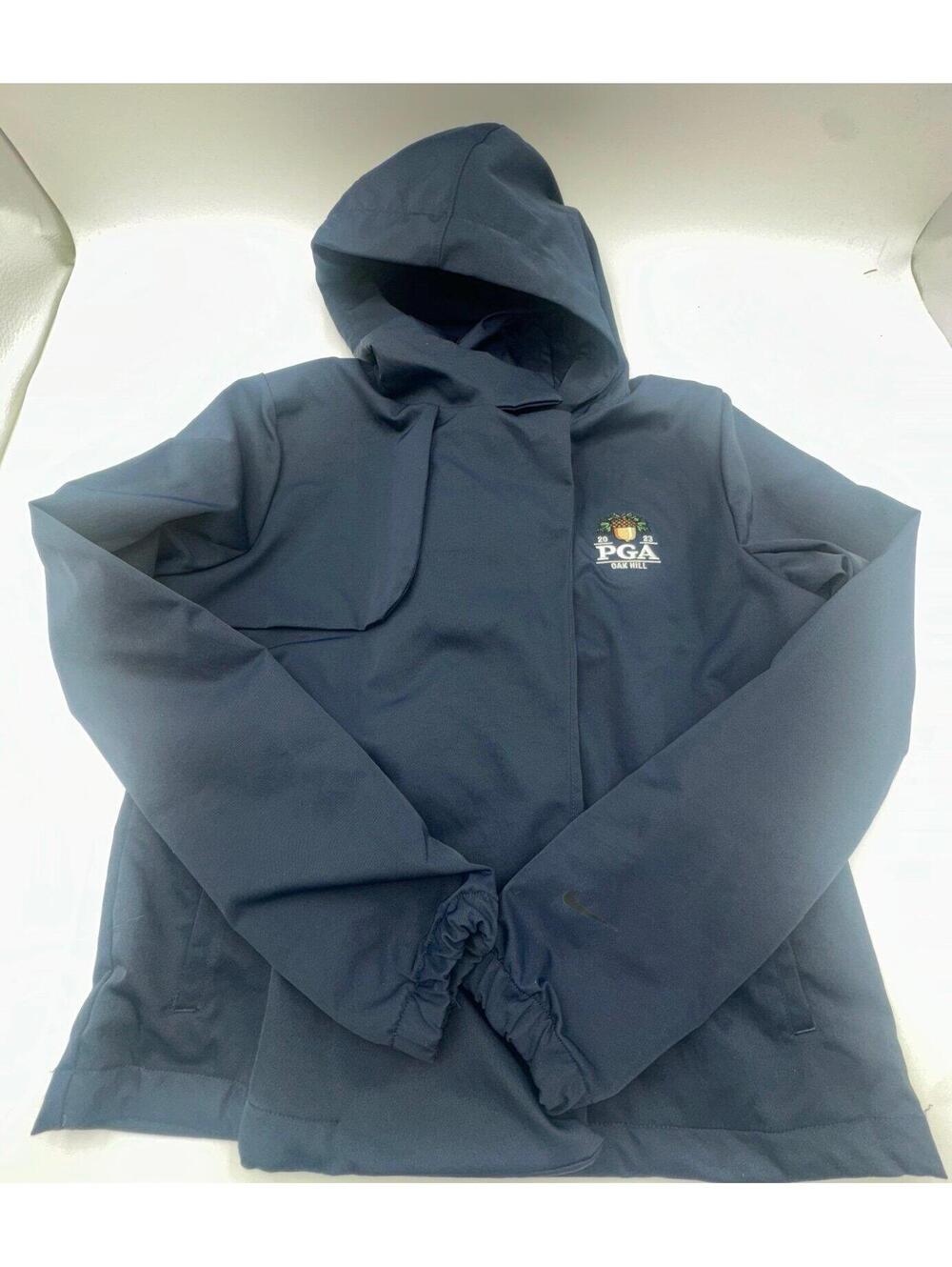 Nike 2023 PGA Championship Jacket Womens Sz S Zip Snap Golf Hoodie Coat Swoosh